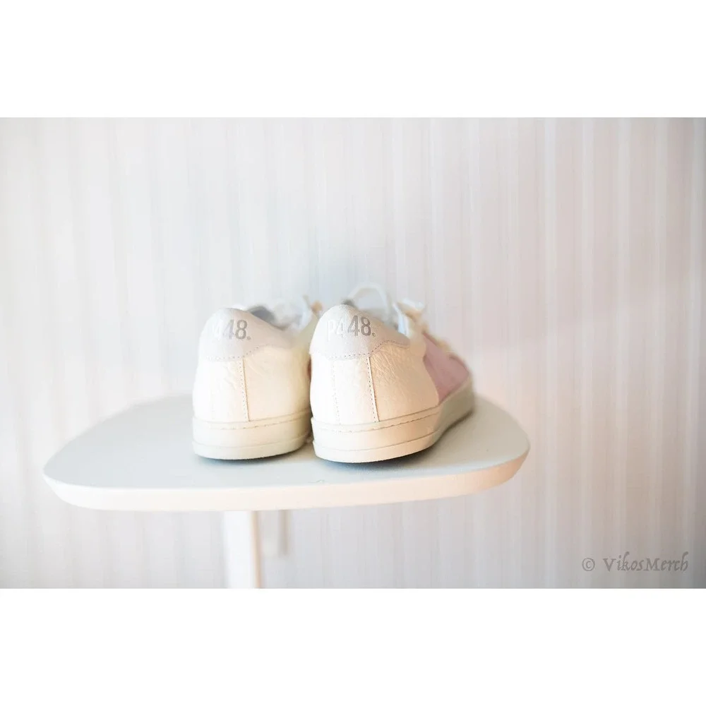 P448 Natural John Mix Media Sneakers 40 NEW - Picture 2 of 6